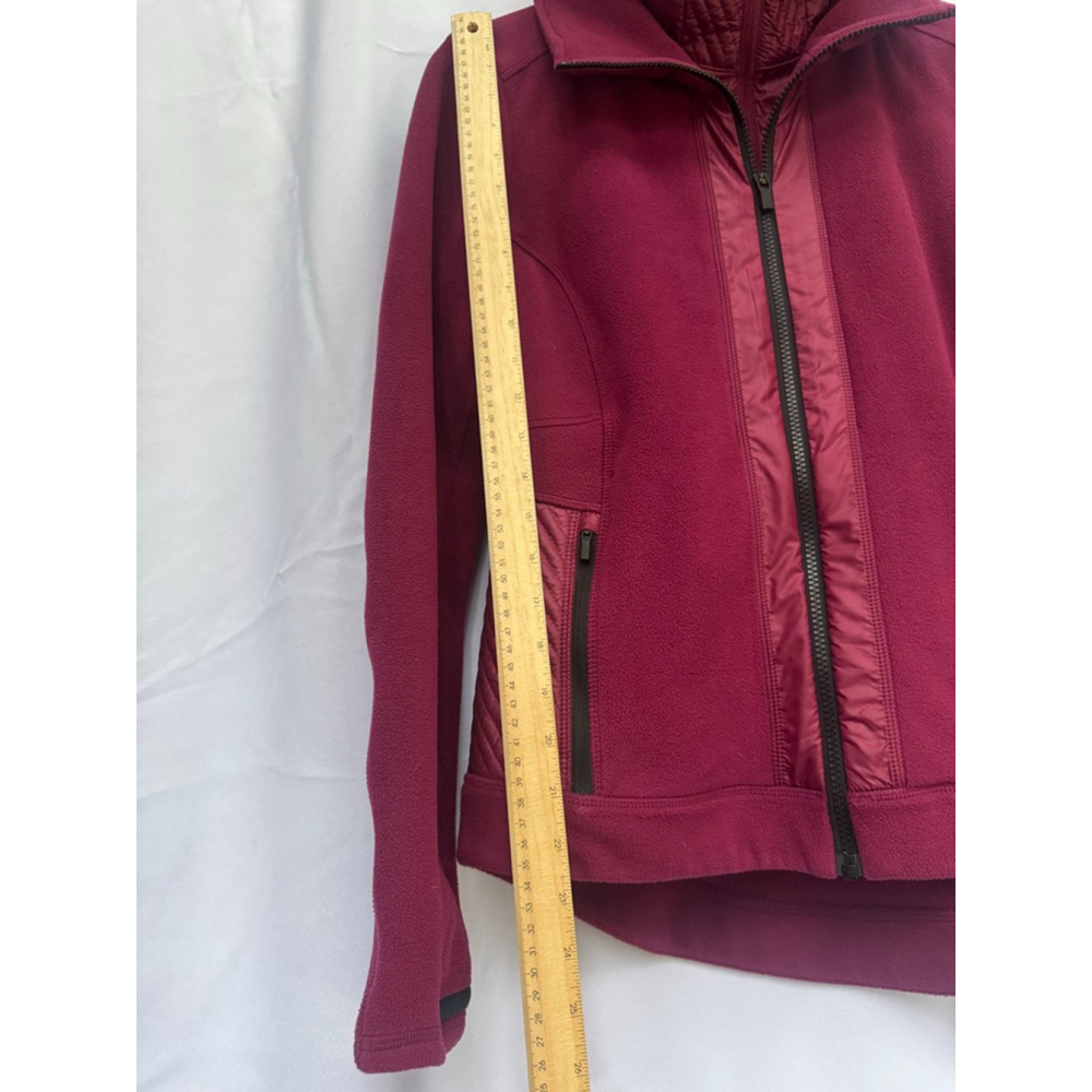 Athleta Unstoppable Fleece Lined Full Zip Jacket Chilled Sangria Small - Picture 8 of 11